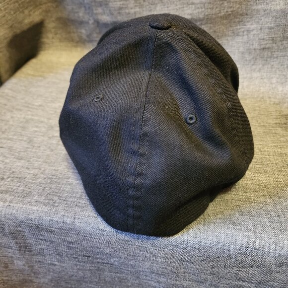 Richardson Pro 185 L-XL Black Embroidered Wells Custom Baseball Cap - Picture 4 of 8